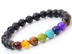 Bratara Roca Vulcanica iUni B3, Unisex, CHAKRA Lady